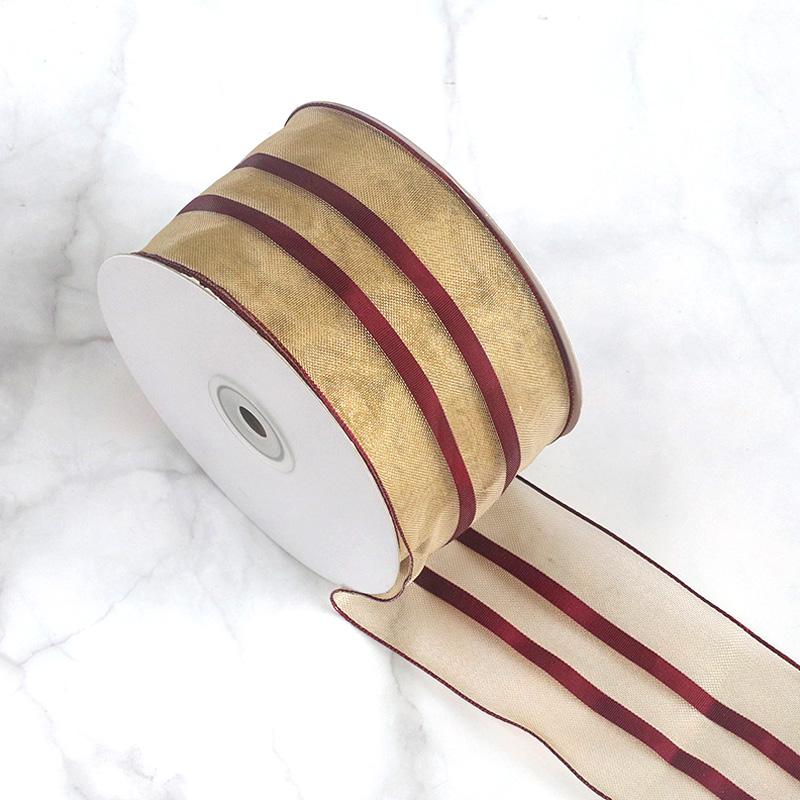 

1 рулон Счастливого Рождества DIY украшения для дома Высококачественная подарочная упаковка ручной работы 5 ярдов полиэстеровая лента шириной 6,5 см