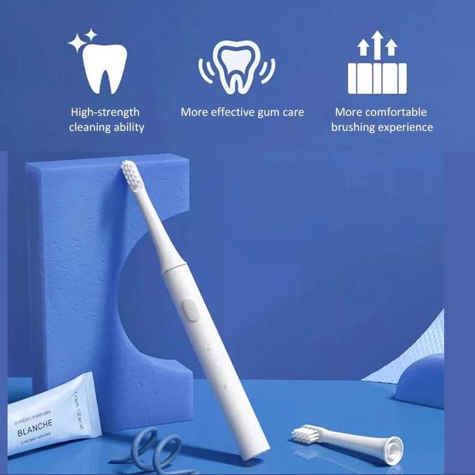 Xiaomi Mijia T100 Mi Smart elektromos fogkefe 46g 2 sebességes Sonic fogkefe fehérítő szájápoló zóna