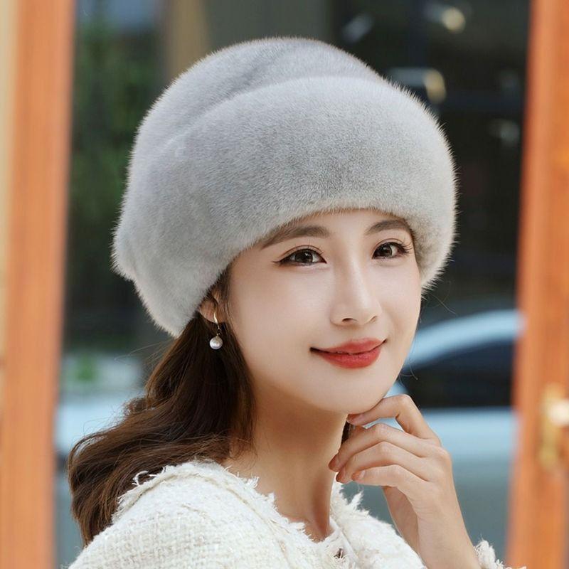 Women's Winter Hat - Stylish and Warm Beanie for Middle-aged and Elderly Women