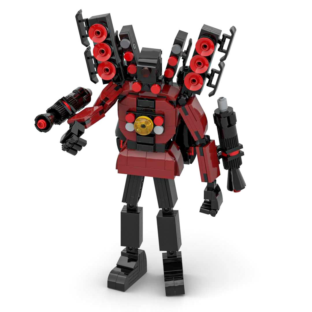 

Moc Skibidi Toilet Brick Super Titan Sound Man Camerman Speakerman 415Pcs Character Action Figure Building Block Toy For Kid