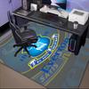 Ever-ton Football Club Crest Printed Office Carpet Chair Cushion  Entryway Rug, Rugs for Living Room, Bedroom Christmas gifts