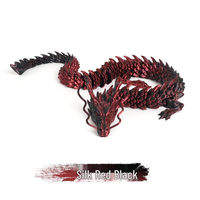 3D Printed Chinese Dragon Egg Ornament Toy Figurine Gift Craft