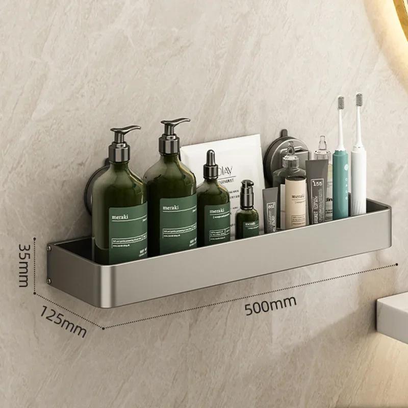 Bathroom storage rack without punching large capacity shower gel and shampoo storage rack bathroom accessories bathroom shelves