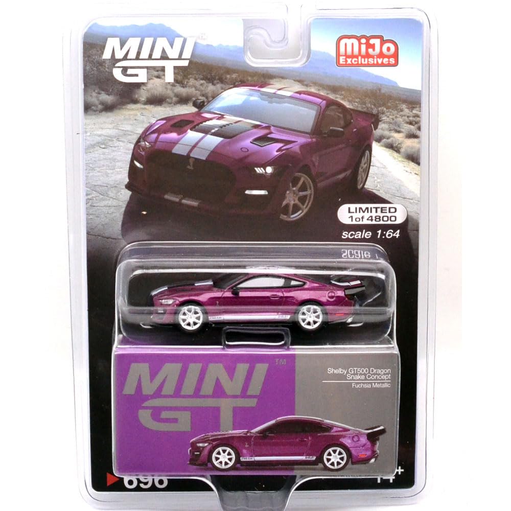 MINI GT 164 Scale MiJo Exclusive - Shelby GT500 Dragon Snake Concept (Fuchsia Metallic)