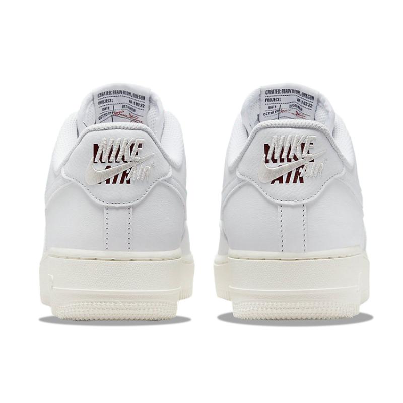 Nike Air Force 1 Low '07 Premium History Of Logos White Sail Women's Sneakers DZ5616-100