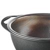 Kitchen Microporous Colander with Handle Stainless Steel Food Strainer Basket Multi-Purpose Basket Strainer Drainer for Draining