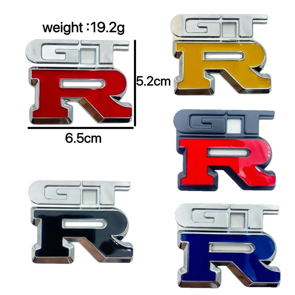 3D Metal GTR Emblem: Rear Trunk Decorative Sticker for Car Modifications