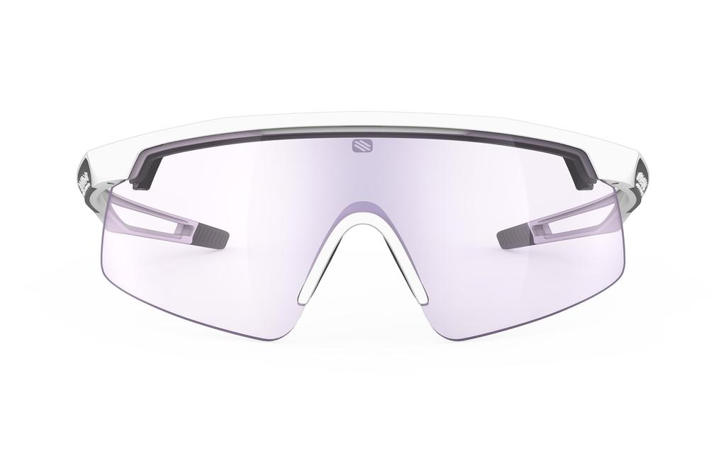 RUDY PROJECT Sport Sunglasses Turbulence Elastic Cord Interface White Matte ImpactX2 Photochromic Laser Purple SP897558-0000