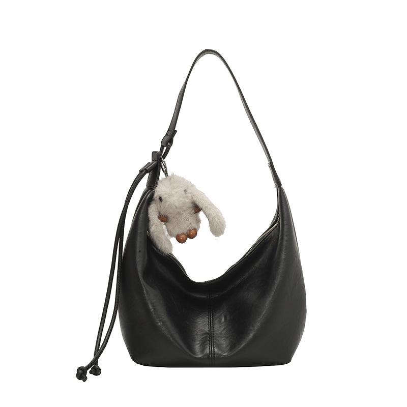 Retro Style Simple Pu Large Capacity Women's Tote Bag New Daily Commuting Versatile Shoulder Messenger Bag