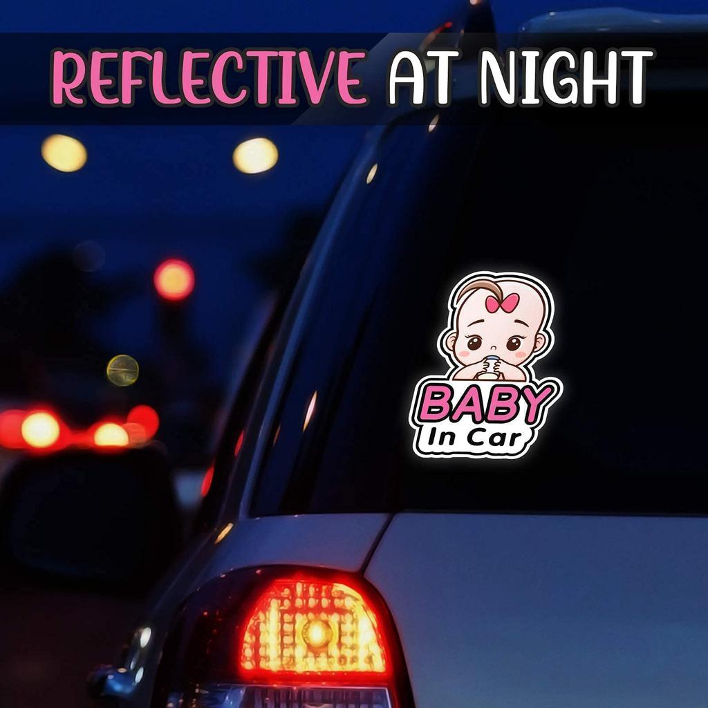 Baby In Car Stickers Sign And Decal For Girl Baby Car Removable Safety Notice Stickers