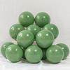 10-inch Thickened Avocado Green Forest Matte Round Latex Balloons - Retro Opening Décor