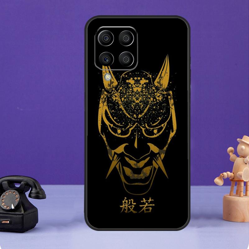 Japanese Hannya Mask Case For Samsung Galaxy M36 M56 M16 M33 M53 M13 M12 M32 M52 M20 M15 M55 M31 M14 M35 M34 M54