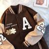 Vintage Baseball Jacket Women Embroidery Oversize Korean Fashion Varsity Jackets College Bomber Button Coats Aesthetic
