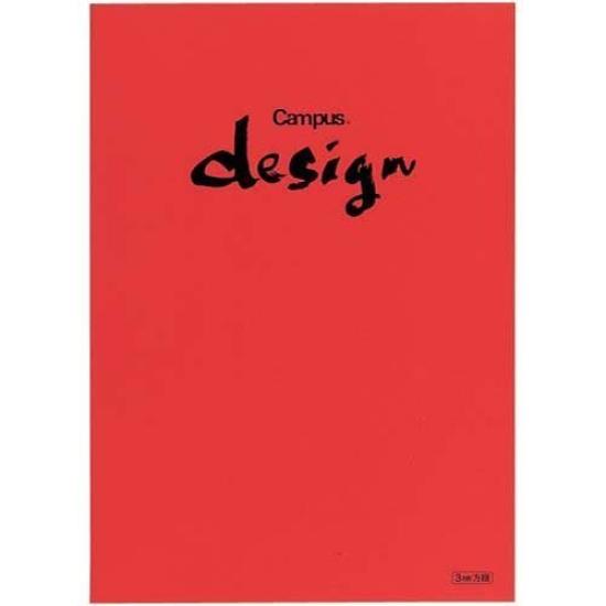 

Kokuyo Design Notebook Dressmaking 3mm 30 Red Sheets x 10 Book, A4, Grid,