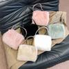 Solid color plush casual youth bag light luxury versatile shoulder bag high quality feminine fashion crossbody bag