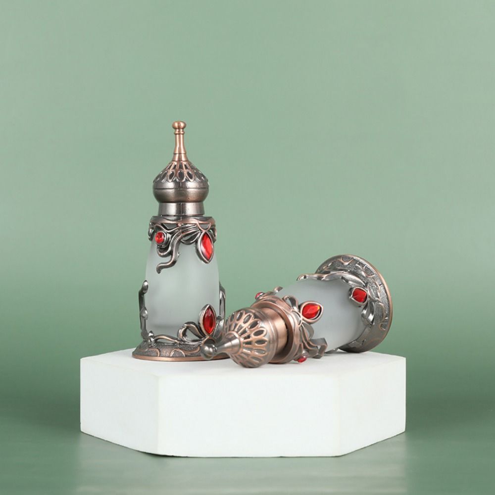 Antiqued Essential Oil Bottle Refillable Empty Dispenser Diffuser Perfume Container  Middle Eastern