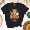 Funny Pizza Flavors Tshirt Six Pizza Types Graphic Casual Cotton Tee Daily Wear Pizza Lover Vintage Fashion Streetwear for Women