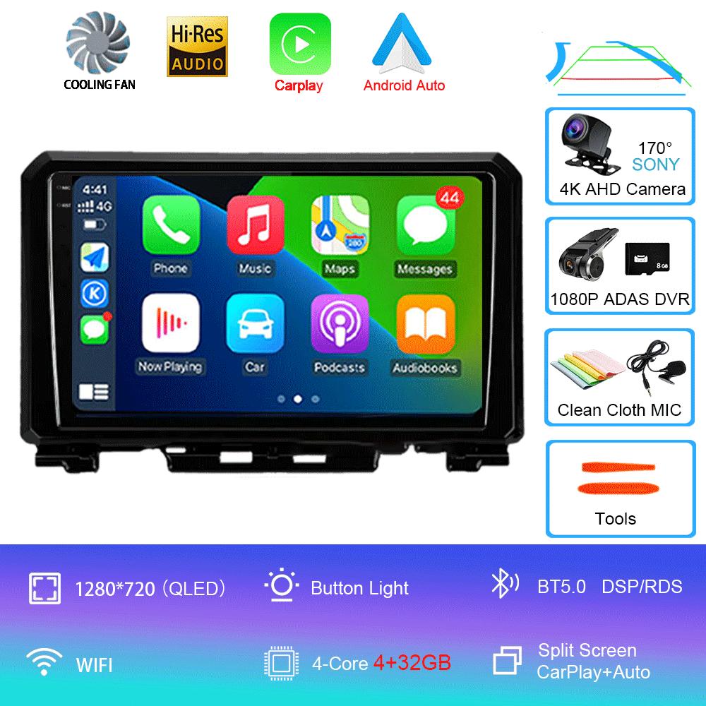 9 Inch Android 14 For Suzuki Jimny JB64 JB74 2018 - 2020 Multimedia Video Player Car Radio Stereo GPS Navigation Carplay