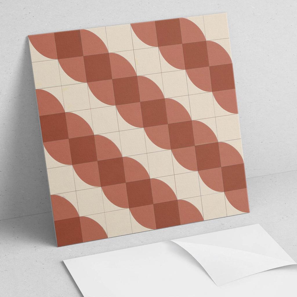 Komplet Kafelków Pcv Z Dekorem Do Kuchni Lub Łazienki Geometryczny Wzór Falisty 20X20X20 Cm