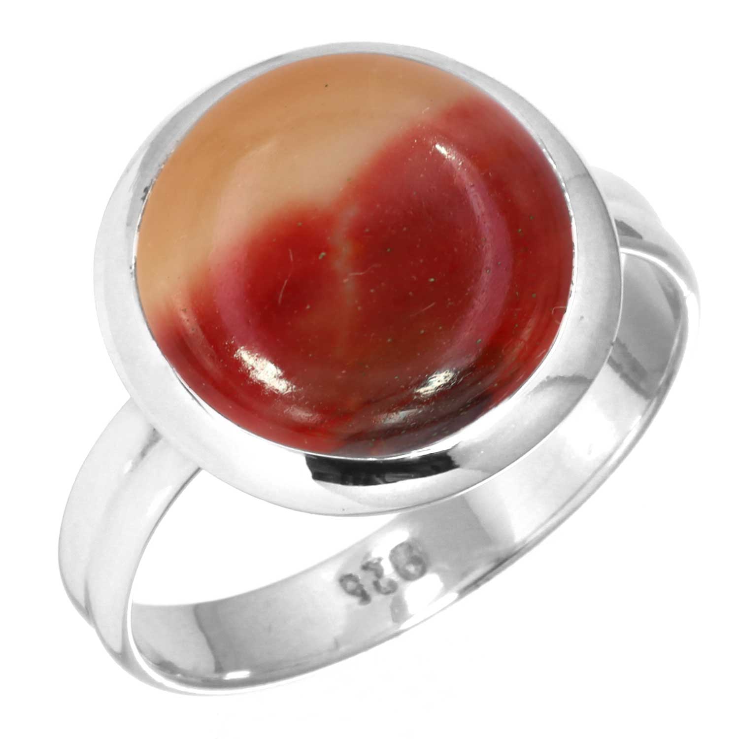 

Кільце зі срібла 925 проби Жіноче з дорогоцінним камінням Ручна робота Ювелірні вироби Подарунок на День дружби Мукаїт Монтанський агат Моховий агат Спіні Ойстер Родоніт Око Шиви 6.5