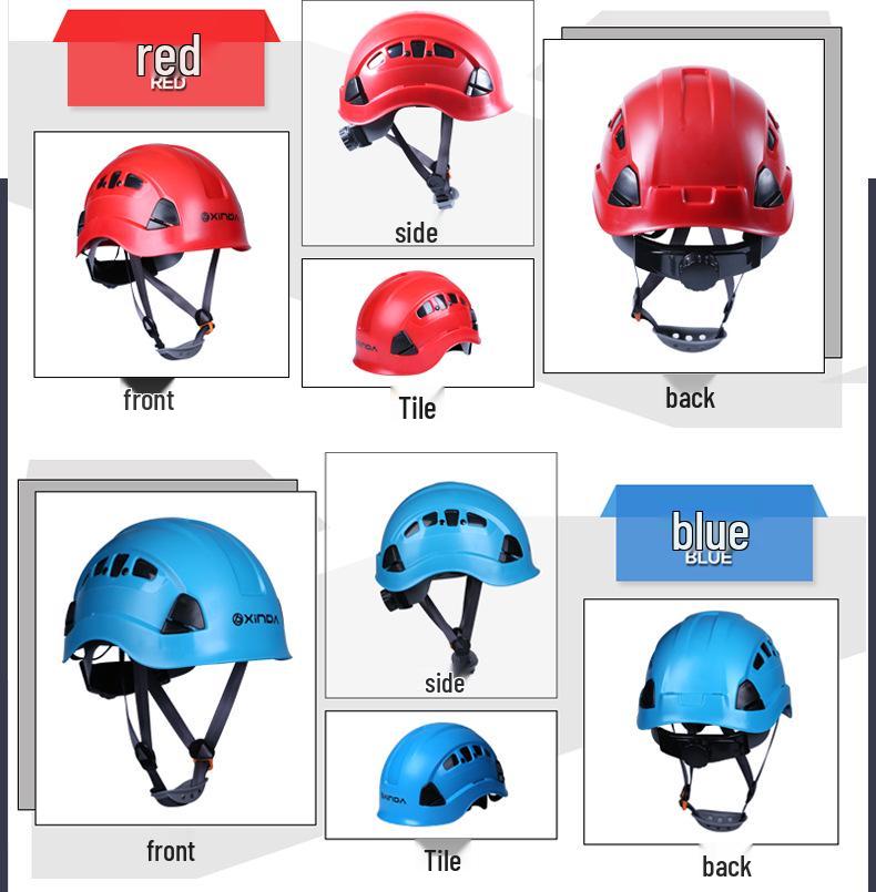 Xinda Industrie-Sicherheitshelm für Höhenarbeiten, Rettung und Klettern.