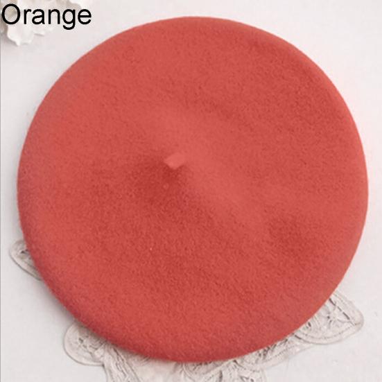 Classic Solid Color Winter French Style Beret Artist Hat Casual Women Cap Gift
