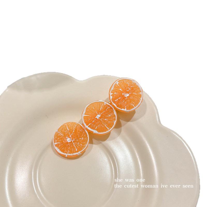 Korean-Style Cute Summer Fruit Lemon Hair Clip for Girls