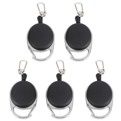 5/10 Pcs Durable 60cm Retractable Key Chain ABS Anti Lose Retractable Keychain Fly Fishing Retractor Fly Fishing