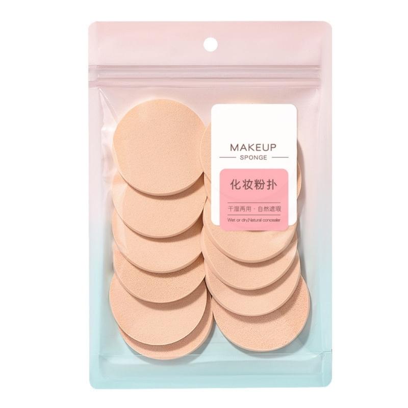 12Pcs Face Sponges Set Soft Makeup Blending Puff For Cosmetic Application Soft Foam Puff Face Cleansing Pads 1