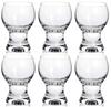 Bohemian Glass Gina Cold Sake Shot Glasses, Set of 6, Dishwasher Safe, Crystallex