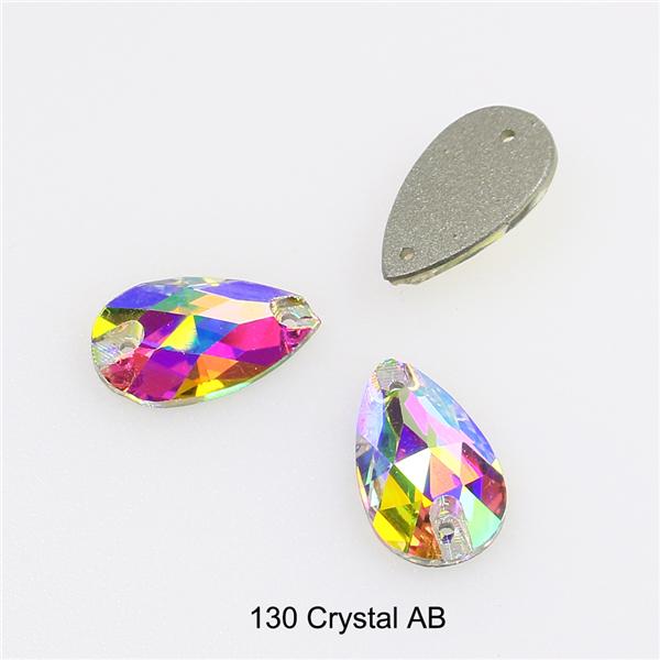Dongzhou Waterdrop Sew On Rhinestones Flatback Crystal Loose Crystal Stone Beads Garment Shoes Diy Sewing Accessories