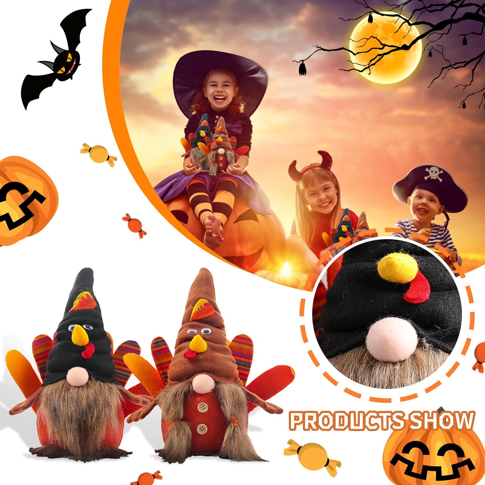 

Безликие куклы на День Благодарения, Турция, украшения для дома, реквизит с огнями