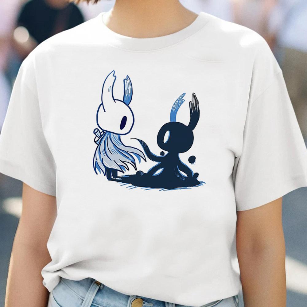 Hollow Knight Silksong Pattern Print TShirt HipHop Retro Anime Womens Clothing Comfortable Breathable and Soft Cotton