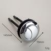 Toilet Flush Button Water Tank Single Push Type ABS Round Stem 38mm 48mm 58mm Modern Bathroom Fixture