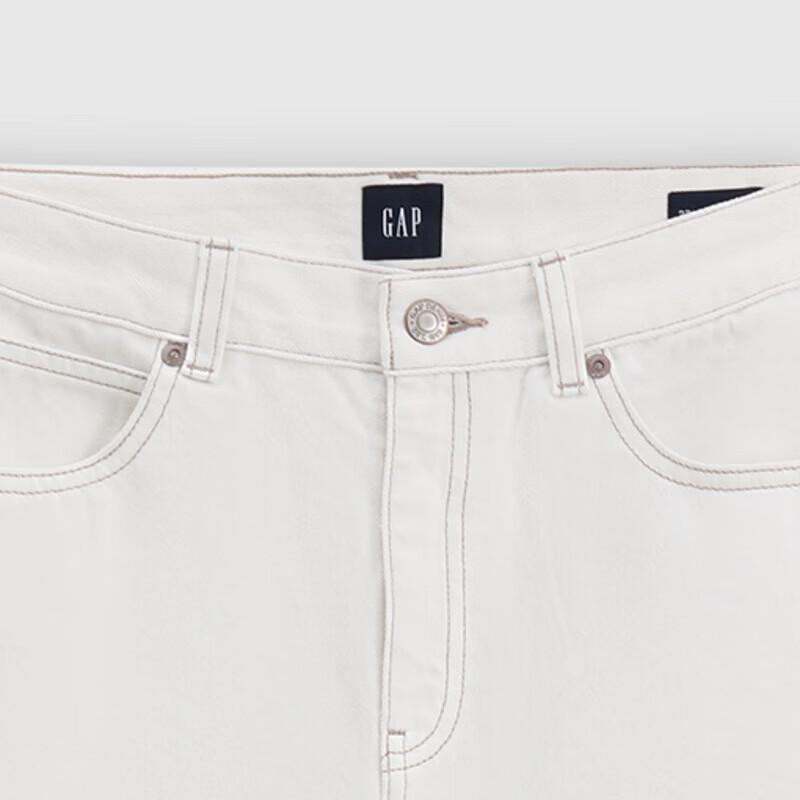 GAP Women's 2026 Spring Loose Mid-Waist Wide-Leg Non-Stretch Jeans 858815