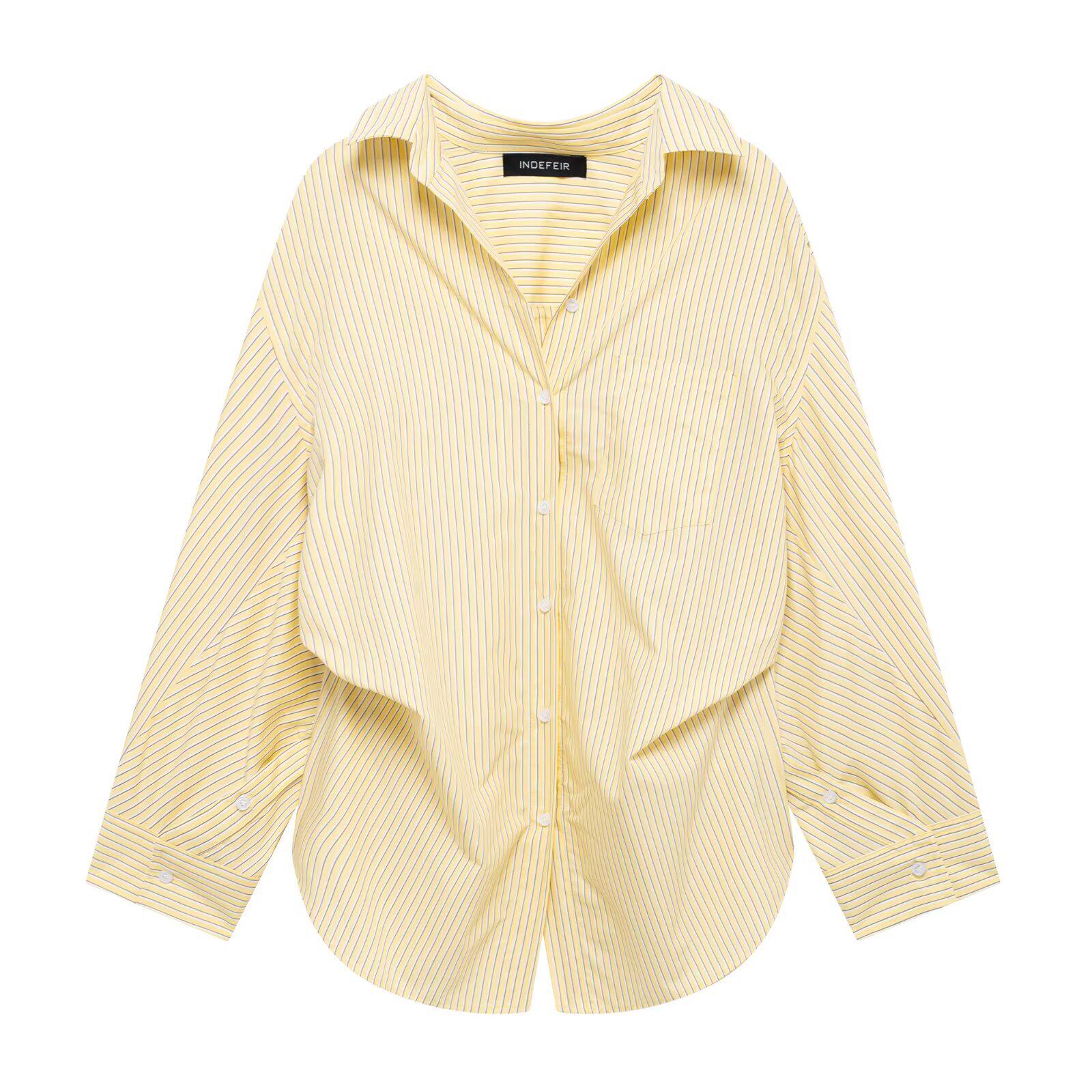 

Весна 2025 Женский Свободный Комплект из Поплиновой Рубашки и Брюк Прямого Кроя Large