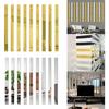 10PCS DIY Striped Mirror Stickers, 5×50cm Adhesive Long Acrylic Wall Decals Silver Acrylic Mirror Strips Removable Mirror Strips For Home Art Wall