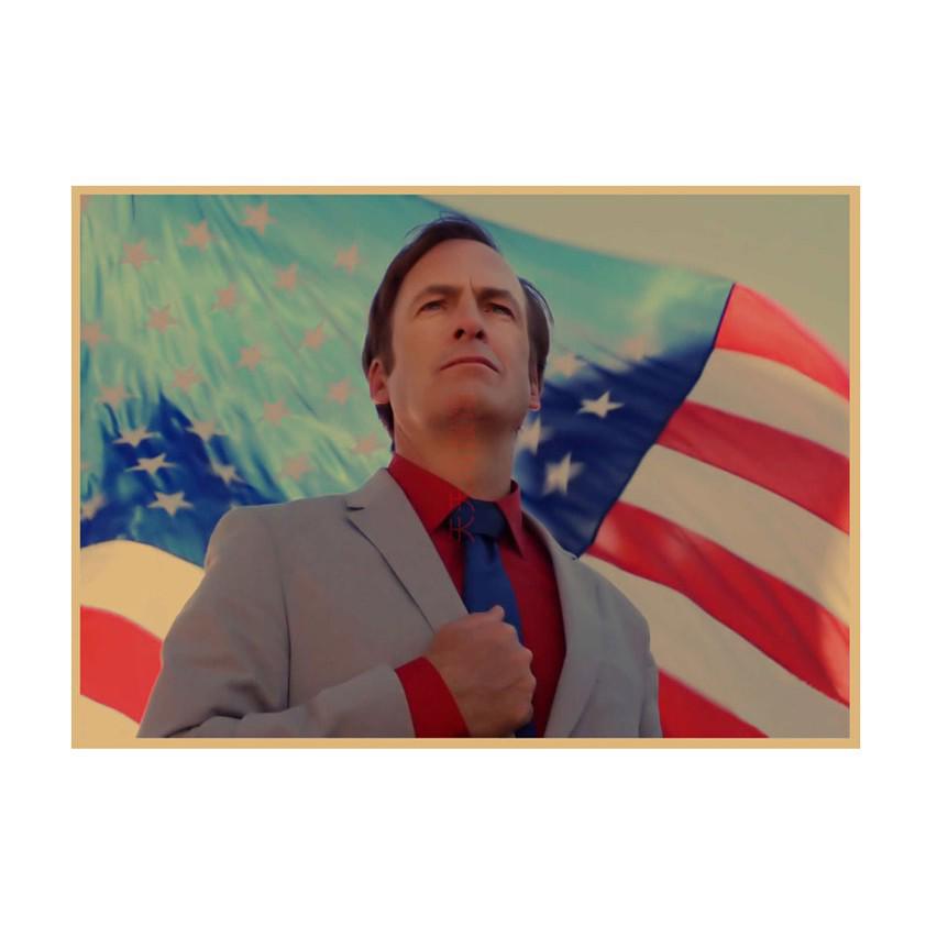Better Call Saul TV Show Poster - Vintage Kraft Paper Wall Art for Bar or Café 29.7X42cm (A3 size)