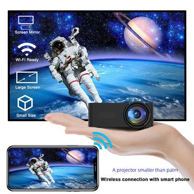 YT100 Projektor Mini Tragbarer Hochwertiger Beamer Outdoor Camping Smartphone Drahtlose Spiegelung Unterstützt Heimkino