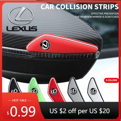 Autocollants Intérieurs 4pcs Logo de Voiture Bande Anti-Collision Pare-chocs Pour F-SPORT ES RX NX LS UX LM LX GX LC RZ IS CT GS RC HS SC TX MZ4
