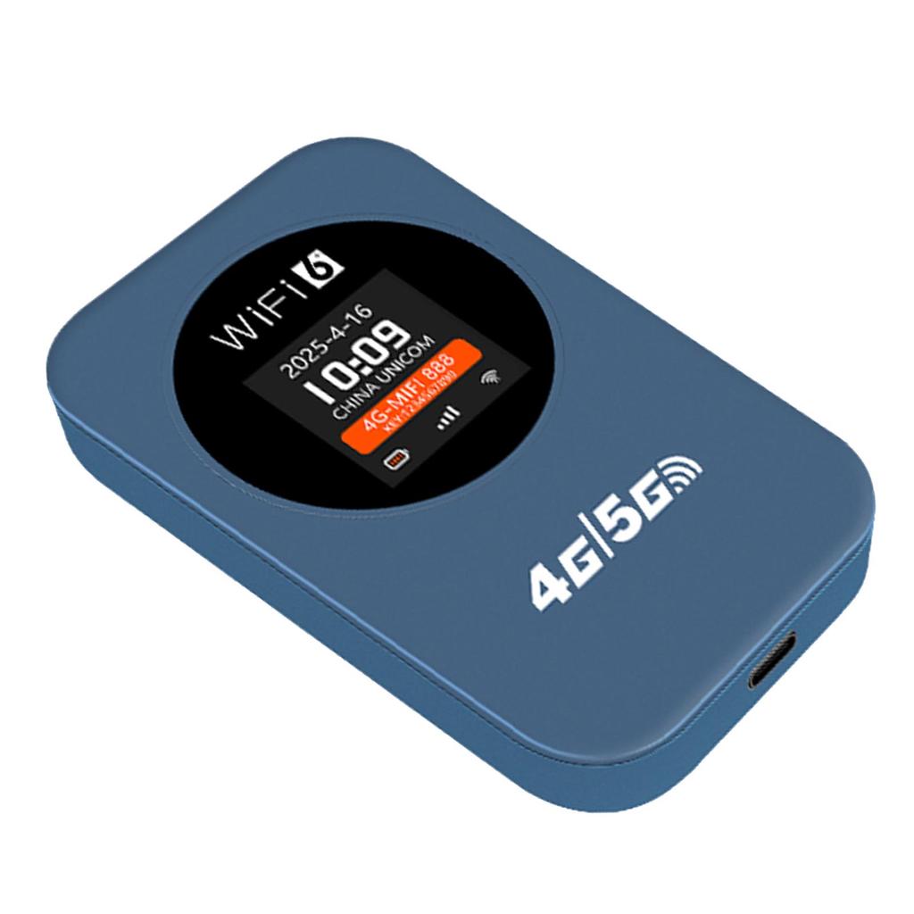 Portable 4G WiFi Router Mobile Wireless Hotspot for Travel Camping Hotel LCD Display 3000mAh Battery Support SIM Card Asian Version