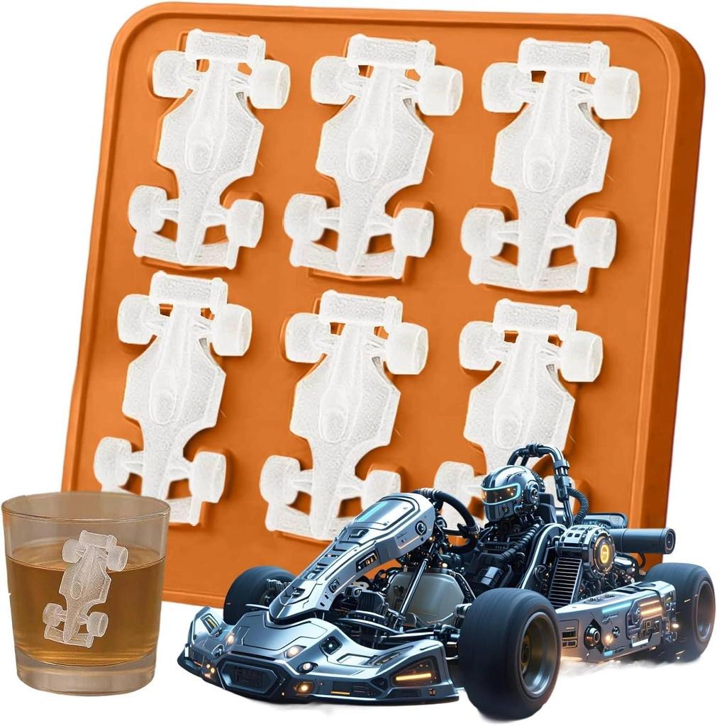 Formula Racing Silicone Ice Mold 3D DIY Whiskey Cube Tray Multifunctional Beverage Ice Maker Ice Cream Making Tool