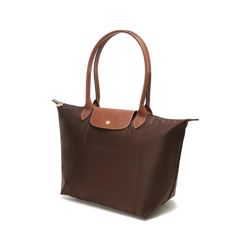 LONGCHAMP Le Pliage Recycled Canvas Dumpling Bag , Handbag , Shoulder Bag Regular Women's Tan (Unisex) Shoulder Bags 1899089P81
