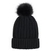 Fashion Solid Color Knitted Hat Pompom Thick Casual Simple Fall Winter All-match