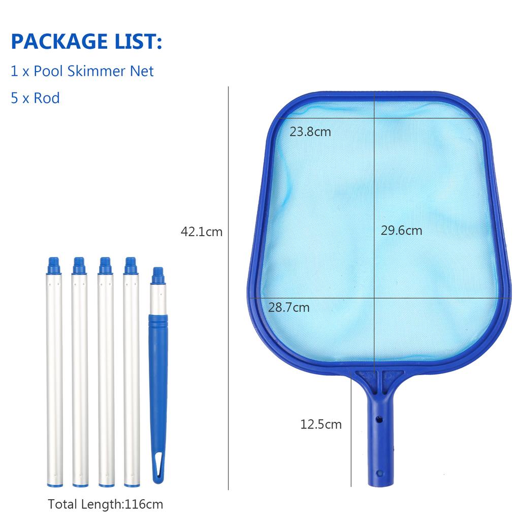 Pool Skimmer Net with Adjustable 