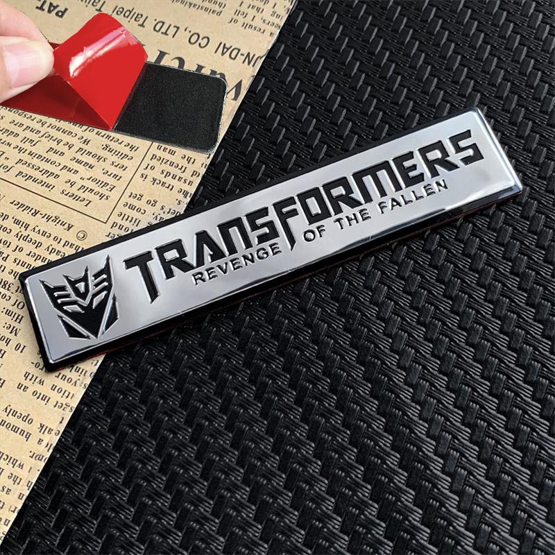Autobots Badge Decepticons Logo Aluminum Alloy Stickers Transformation Toys Emblem Decal Phone Decoration Mobile Accessories 3D Kid Friendly
