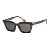 Burberry Temple Check Detail Rectangular Sunglasses Women’s Black