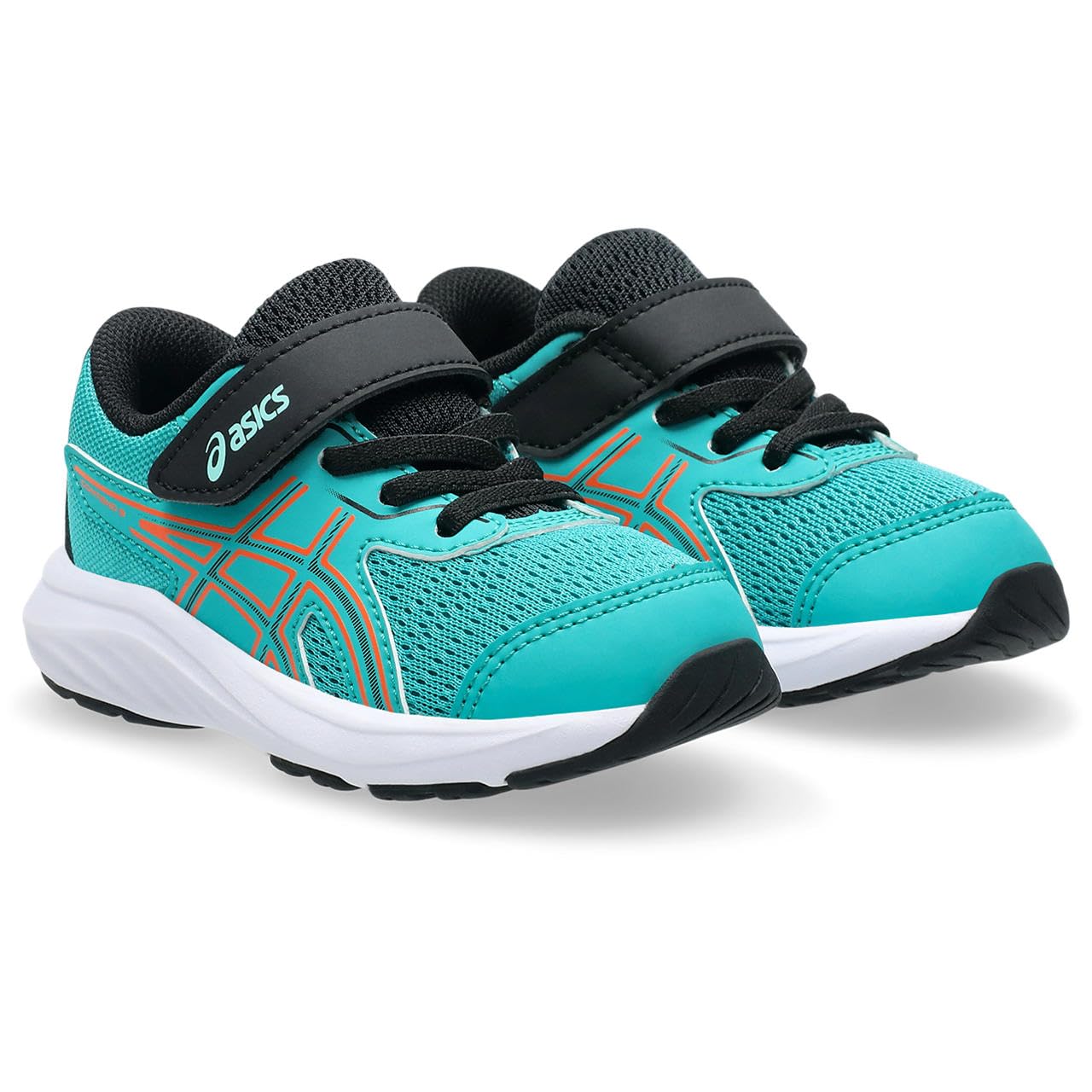 

ASICS CONTEND 9 TS Running Size 403 2E Shoes, 1014A339, Junior, (Wave Teal/Black), 13.0 cm,