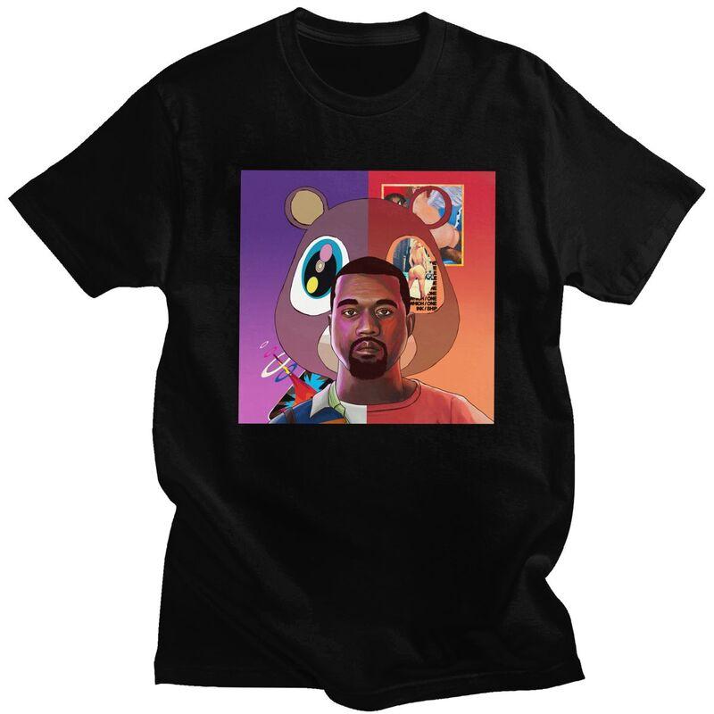 

Custom Kanye West Bear Tshirts for Men Short Sleeve Leisure T Shirt T-shirt Pure Cotton Tee Gift - Men s Summer Cotton Graphi... 5XL різнокольоровий