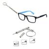 Mini 3in1 Screwdriver Tool With Flat Cross Star Nut Drivers For Eyeglass Watch And Phone Repair With Keychain For Easy Carry